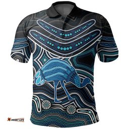 Custom Personalised Emu Aboriginal Boomerang Polo Shirt No.1 Amazing Aussie