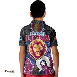 Brisbane Lions Football NAIDOC Week Polo Shirt Indigenous Amazing Aussie