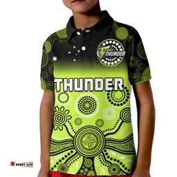 Thunder Polo Shirt Sydney Gradient Aboriginal Art Amazing Aussie