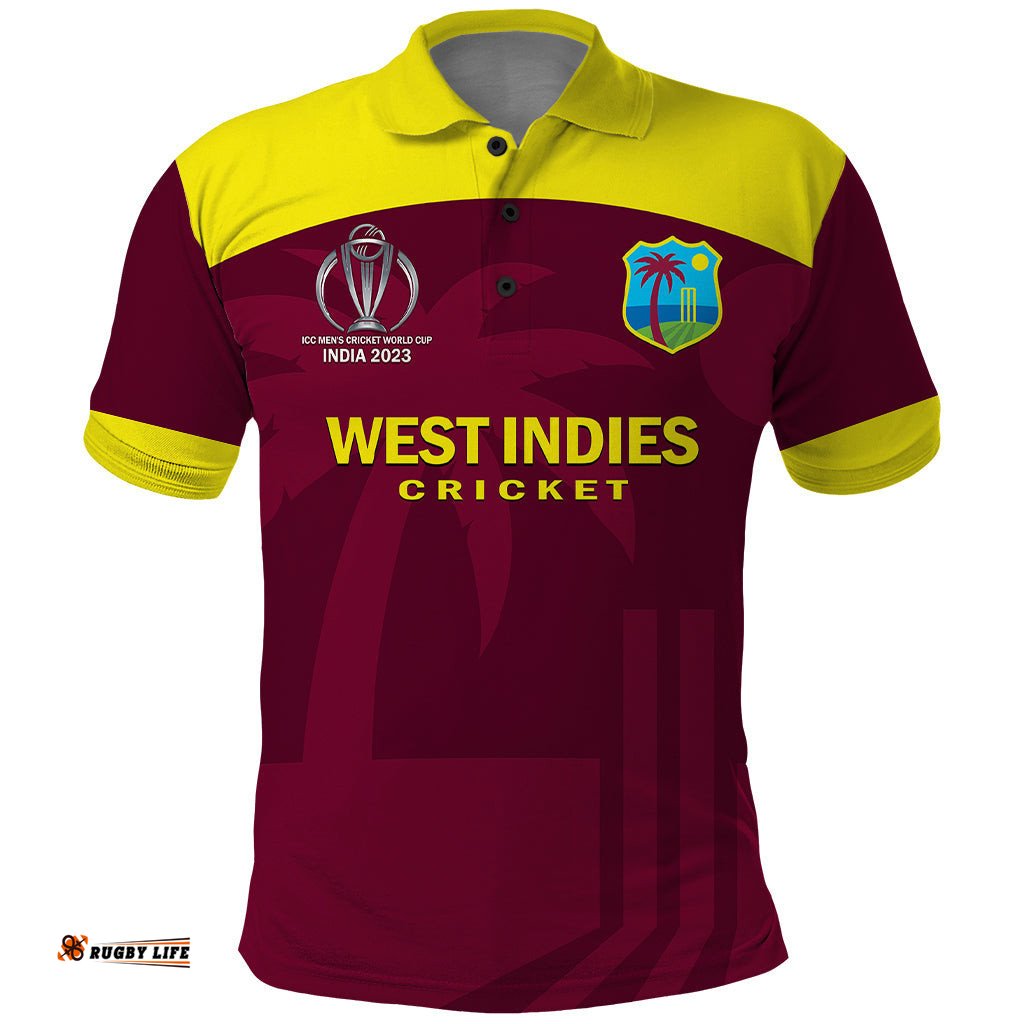 West Indies Cricket Polo Shirt Go Windies Dynamic Version 2023