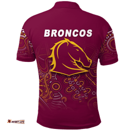 Brisbane Broncos Rugby Indigenous Polo Shirt