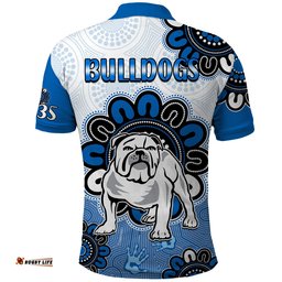 NRL Canterbury-Bankstown Bulldogs Rugby Berries 1935 Aboriginal Polo Shirt Amazing Aussie