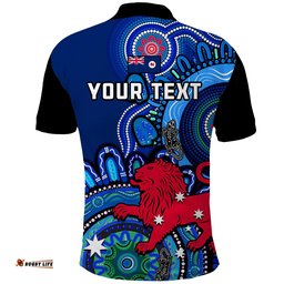 Custom Personalised Tasmania State Polo Shirt Australian Indigenous Art Amazing Aussie