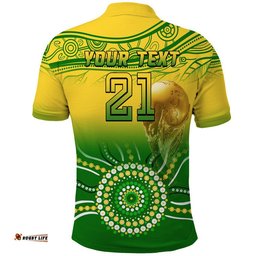 Custom Personalised Australia Soccer Socceroos Go Champions Polo Shirt Amazing Aussie