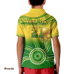 Custom Personalised Australia Soccer Socceroos Go Champions Polo Shirt Amazing Aussie