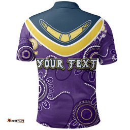 Custom Personalised Go Storm Rugby Aboriginal Boomerang Polo Shirt Jersey  Amazing Aussie