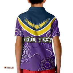 Custom Personalised Go Storm Rugby Aboriginal Boomerang Polo Shirt Jersey  Amazing Aussie