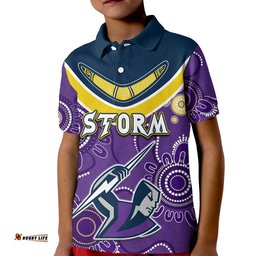 Custom Personalised Go Storm Rugby Aboriginal Boomerang Polo Shirt Jersey  Amazing Aussie