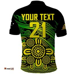 Custom Text And Number 2023 Australia Soccer Matildas Polo Shirt