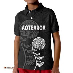 Custom Personalised Aotearoa Silver Fern Polo Shirt Amazing Aussie