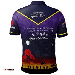 Australia Melbourne Anzac Custom Polo Shirt - Keeping the Spirit Alive Polo Shirt Amazing Aussie