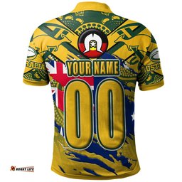 Australia National Rugby League Team Polo Shirt - Custom "Faster, Harder, Stronger" Kangaroos Squad Aboriginal Pride Polo Shirt Amazing Aussie
