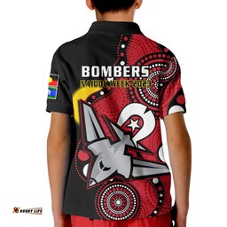 Essendon Football NAIDOC 2023 Polo Shirt Bombers For Our Elders Indigenous Art Amazing Aussie