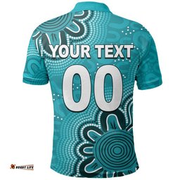 Custom Personalised And Number Brisbane Heat Cricket Polo Shirt Aboriginal Teal Amazing Aussie