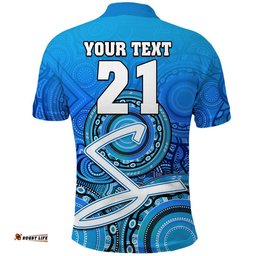 Custom Personalised Adelaide Strikers Indigenous Aboriginal Arts Polo Shirt Amazing Aussie