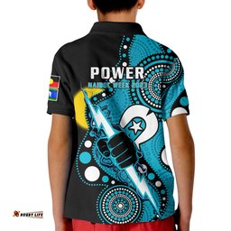 Port Adelaide Football NAIDOC 2023 Polo Shirt For Our Elders Indigenous Art Amazing Aussie