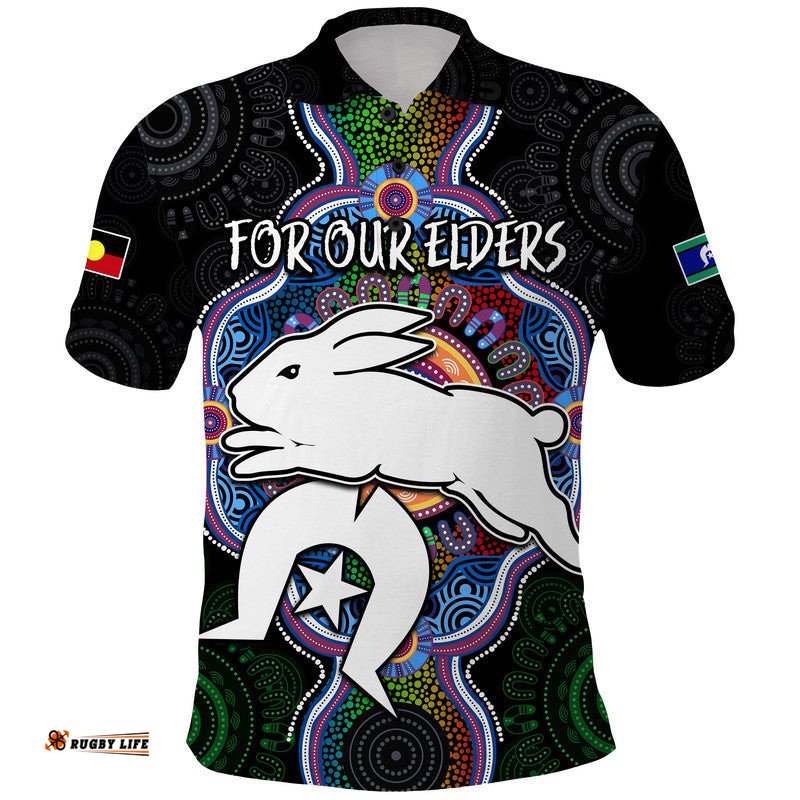 Custom Personalised NAIDOC Week 2023 For Our Elders Polo Shirt Rabbitoths Indigenous Amazing Aussie