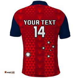 Custom Text And Number Adelaide United Football Polo Shirt Sporty Style Amazing Aussie