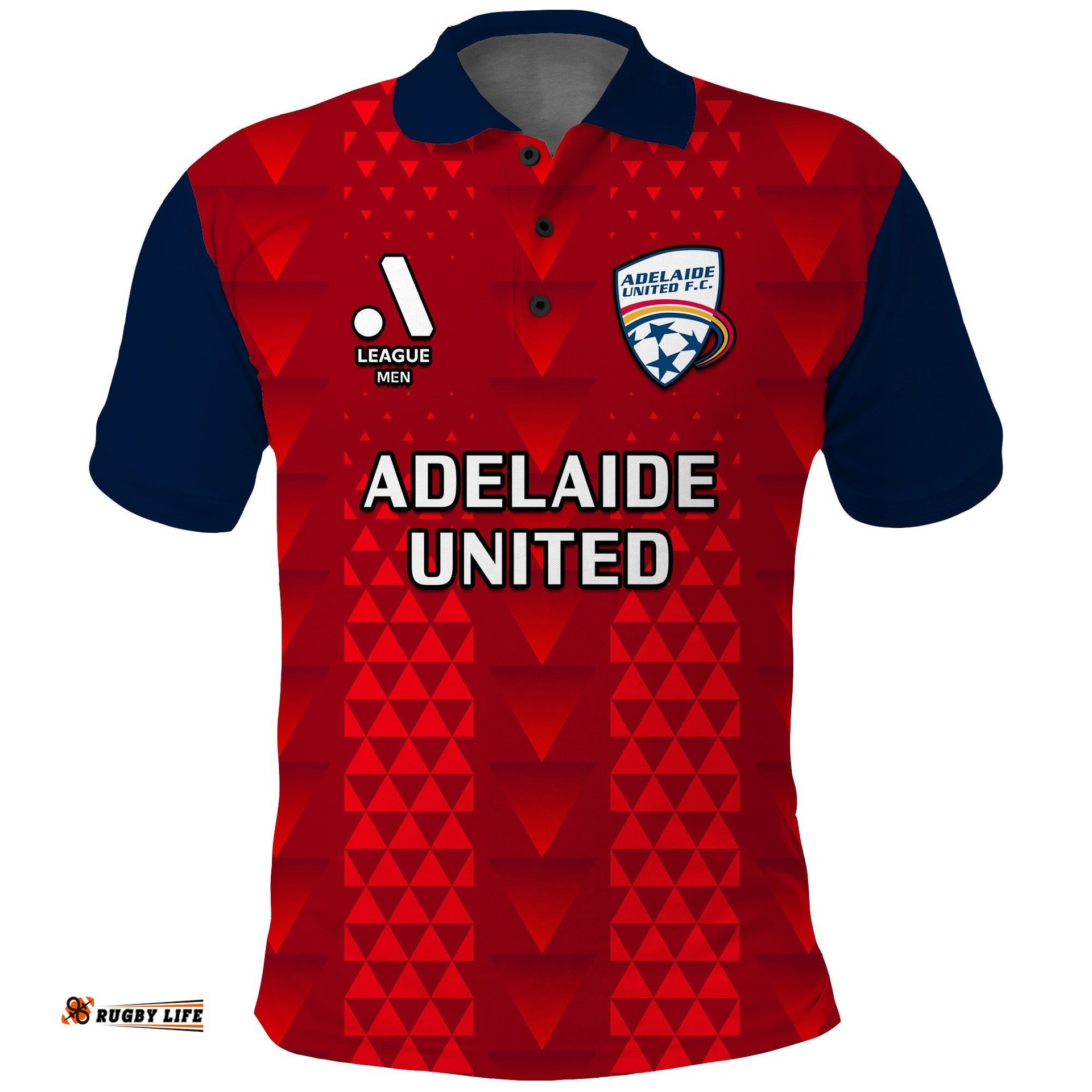 Custom Text And Number Adelaide United Football Polo Shirt Sporty Style Amazing Aussie
