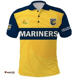 Custom Personalised Central Coast Mariners Soccer Polo Shirt Amazing Aussie