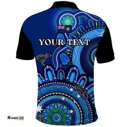 Custom Personalised Western Australia State Polo Shirt WA Aussie Indigenous Art Amazing Aussie