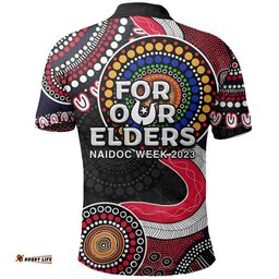Demons Rugby Polo Shirt NAIDOC 2023 Aboriginal Amazing Aussie