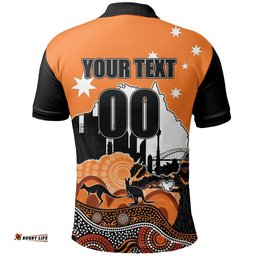Custom Personalised And Number Happy Australia Day- Perth Scorchers Polo Shirt Amazing Aussie