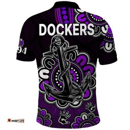 AFL Fremantle Dockers 1994 Aboriginal Polo Shirt Amazing Aussie