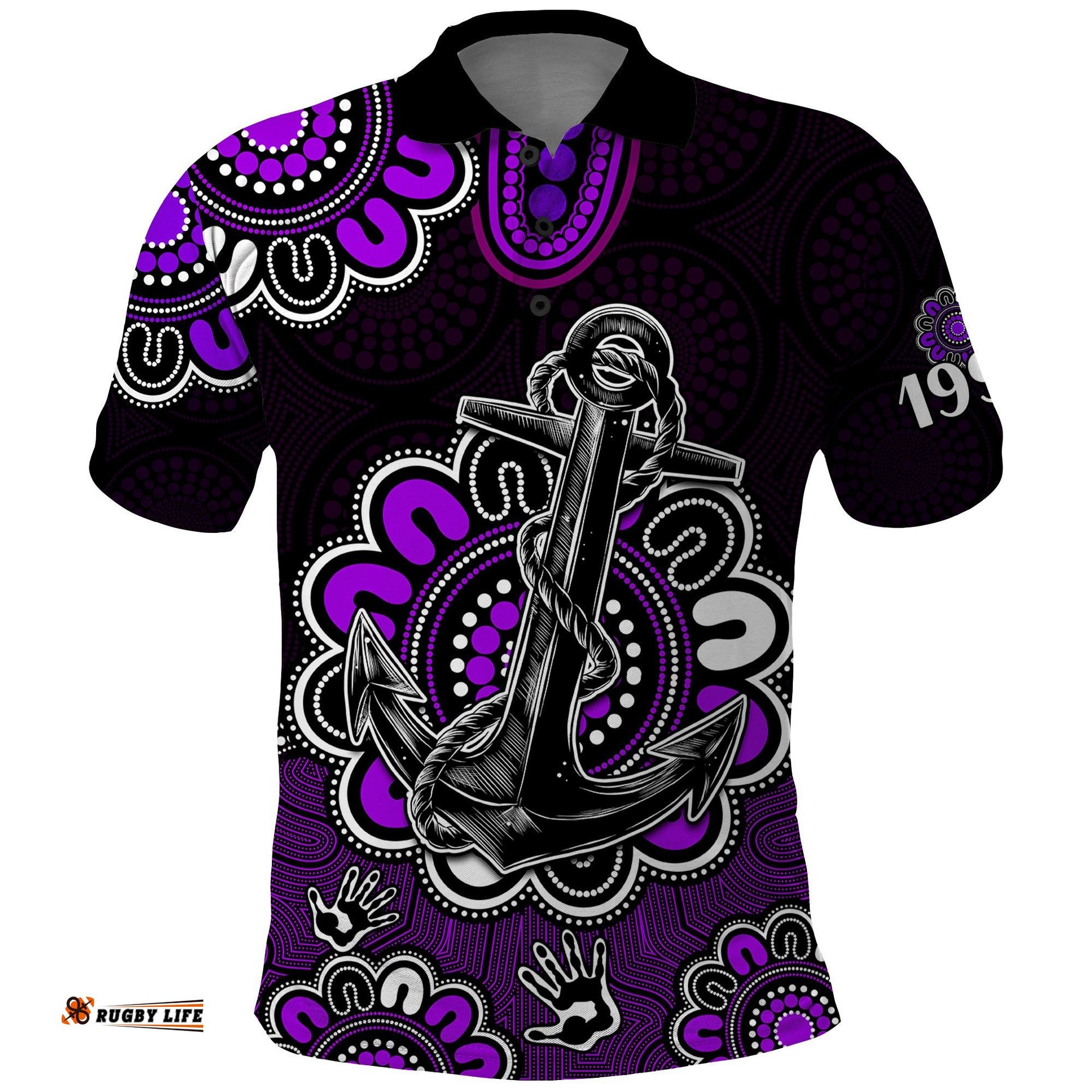 AFL Fremantle Dockers 1994 Aboriginal Polo Shirt Amazing Aussie
