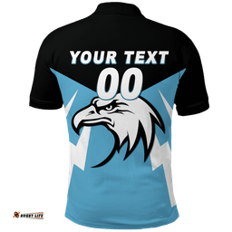 Custom Personalised Collie Eagles Football 2022 Polo Shirt