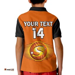 Custom Text And Number Perth Scorchers Cricket 2023 Polo Shirt Est 2011 Sporty Version Amazing Aussie