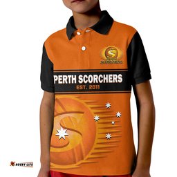 Custom Text And Number Perth Scorchers Cricket 2023 Polo Shirt Est 2011 Sporty Version Amazing Aussie