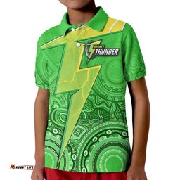 Sydney Thunder Indigenous Aboriginal Arts Polo Shirt Amazing Aussie