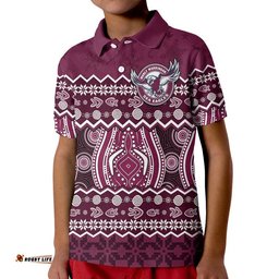 Manly Warringah Maroon Sea Eagles Christmas Vibe Polo Shirt Amazing Aussie