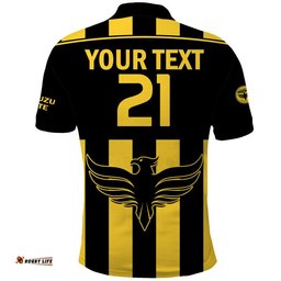 Custom Personalised Wellington Phoenix Soccer Polo Shirt Amazing Aussie