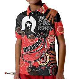 Dragon Rugby NAIDOC 2023 Polo Shirt Torres Strait Aboriginal Amazing Aussie