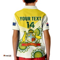 Custom Text And Number Australia Cricket Polo Shirt Boxing Day Test Aussie Indigenous Amazing Aussie