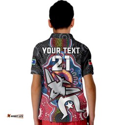 Custom Personalised Bombers Football NAIDOC Week Polo Shirt Indigenous Amazing Aussie
