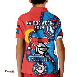 Knights Rugby NAIDOC 2023 Polo Shirt Indigenous For Our Elders Amazing Aussie