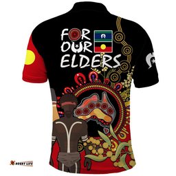 NAIDOC 2023 Indigenous Polo Shirt Australia Map With Golden Wattle Amazing Aussie