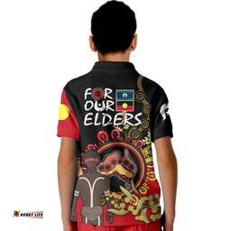 NAIDOC 2023 Indigenous Polo Shirt Australia Map With Golden Wattle Amazing Aussie
