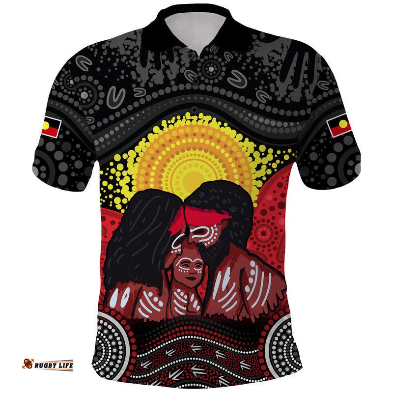 Custom Personalised Australia Indigenous Aboriginal Family Polo Shirt Amazing Aussie