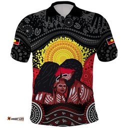 Custom Personalised Australia Indigenous Aboriginal Family Polo Shirt Amazing Aussie