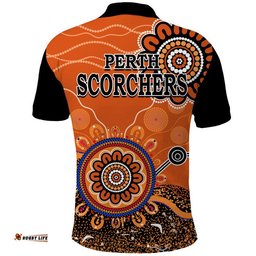 Perth Scorchers Polo Shirt Cricket Indigenous Aboriginal Amazing Aussie