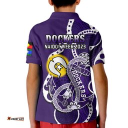 Fremantle Football NAIDOC 2023 Polo Shirt Dockers For Our Elders Indigenous Art Amazing Aussie