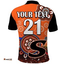 Custom Personalised Perth Scorchers Polo Shirt Cricket Indigenous Aboriginal Lizard Version Amazing Aussie