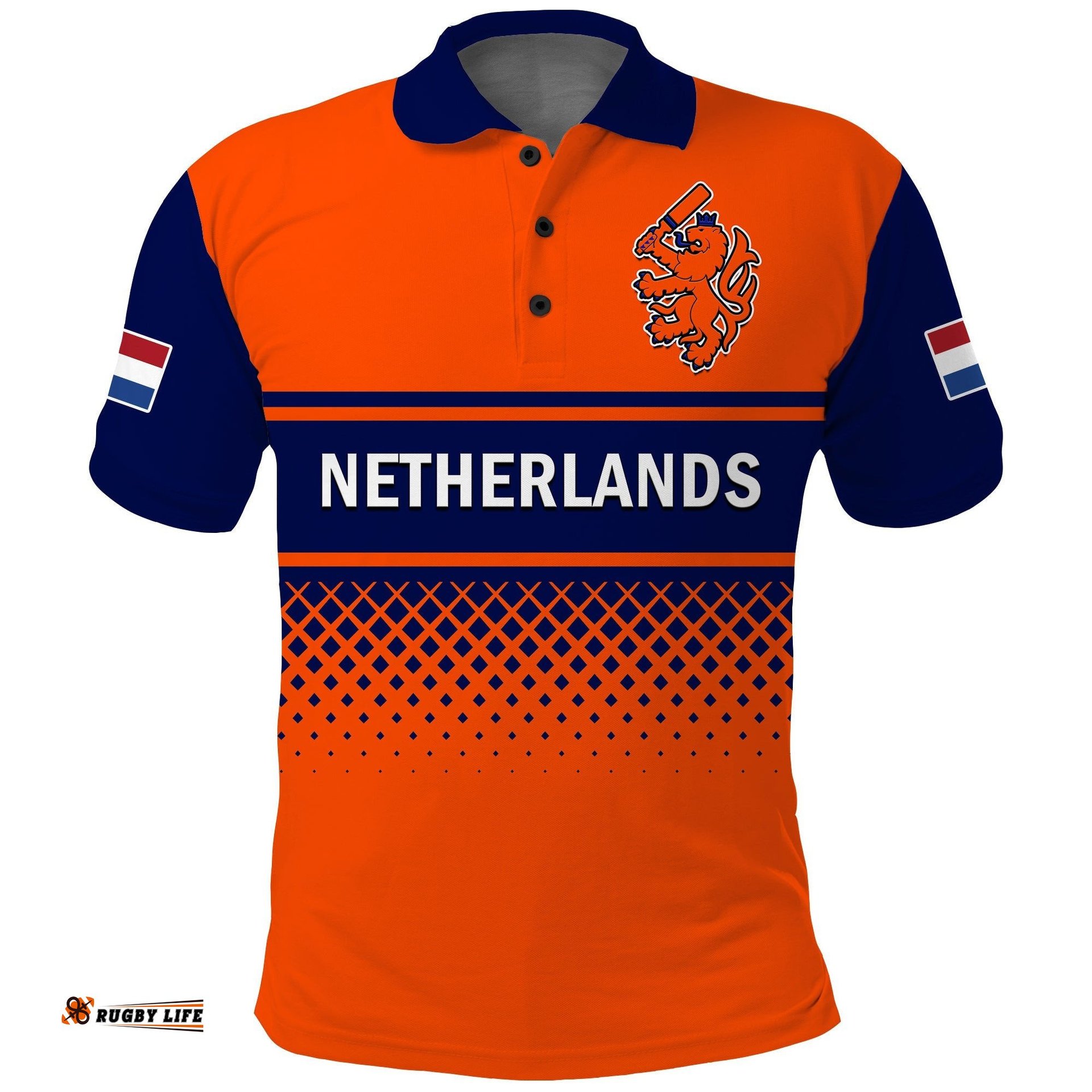 Netherlands Cricket Polo Shirt ODI Simple Orange Style Amazing Aussie