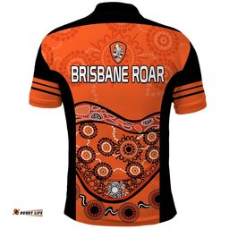 Brisbane Roar Soccer Polo Shirt Aboriginal Amazing Aussie