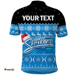 Custom Personalised Adelaide Strikers Cricket Polo Shirt Aboriginal Merry Christmas Amazing Aussie