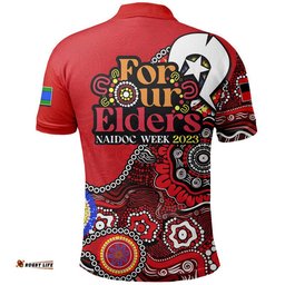Melbourne Renegades Cricket Polo Shirt NAIDOC 2023 Patterns Amazing Aussie